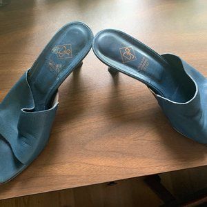 Donald Pliner - Ladies 7M Italian Leather Navy Sandals
